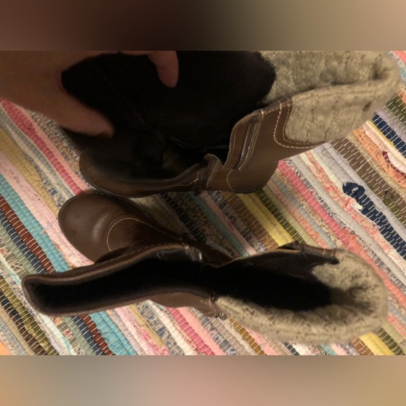 Fur lined calf high boots - Picture 9 of 14